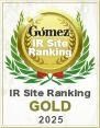 Logo: Gomez IR Site Ranking 2025 Gold Prize